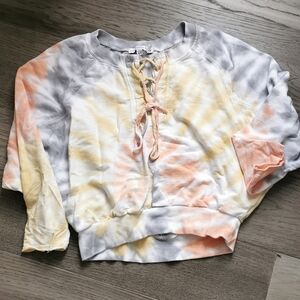 Young and Fabulous & Broke boho tie dye oversize sweater. Size XS. EUC